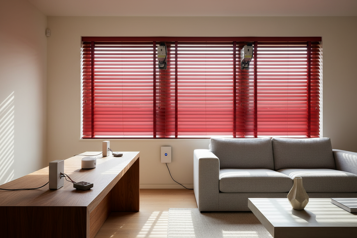Why My Bold Red Wood Blinds Broke My Smart Home Light Sensors