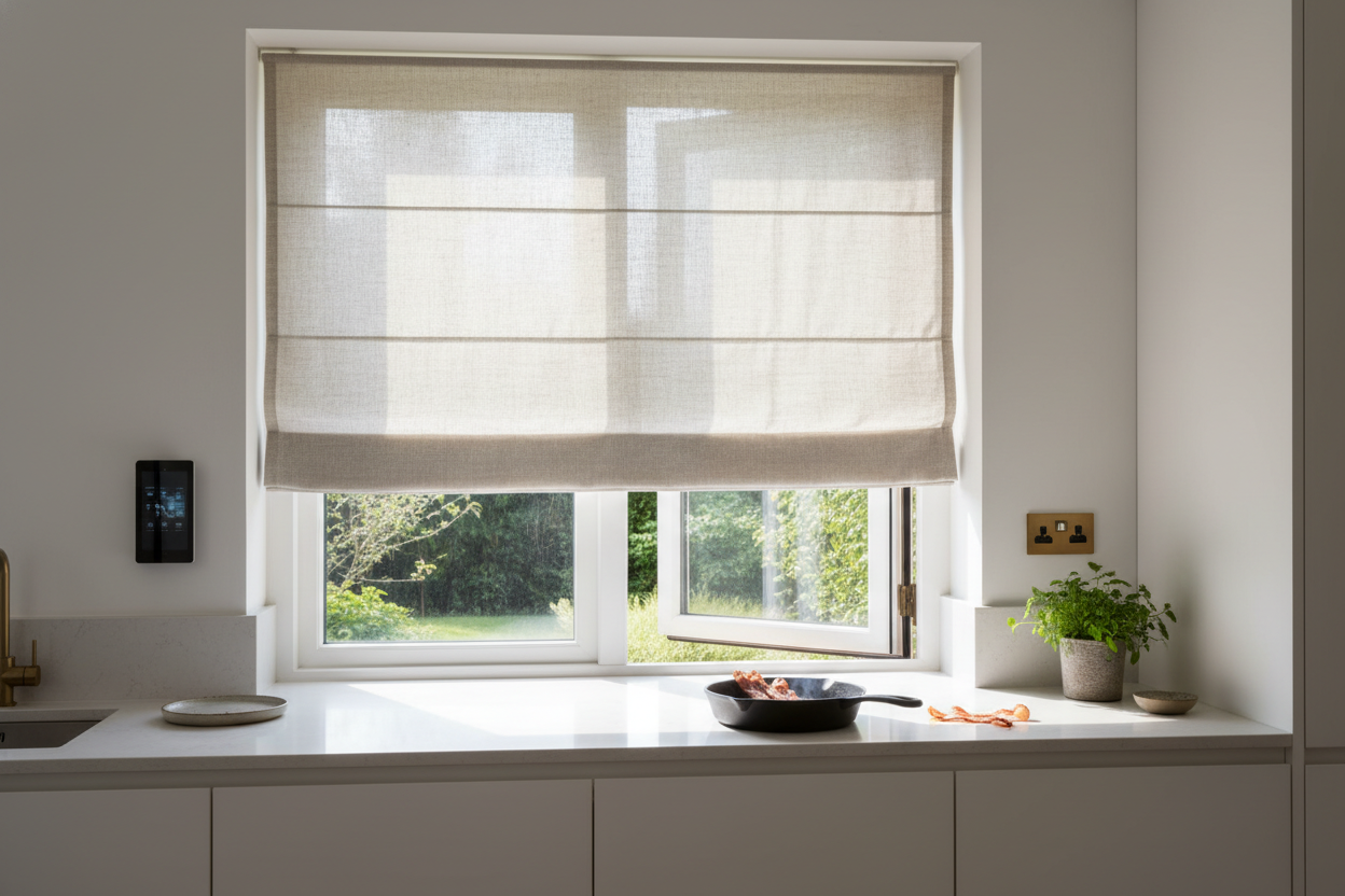 Why My Smart Fabric Blinds for Kitchen Windows Smelled Like Bacon