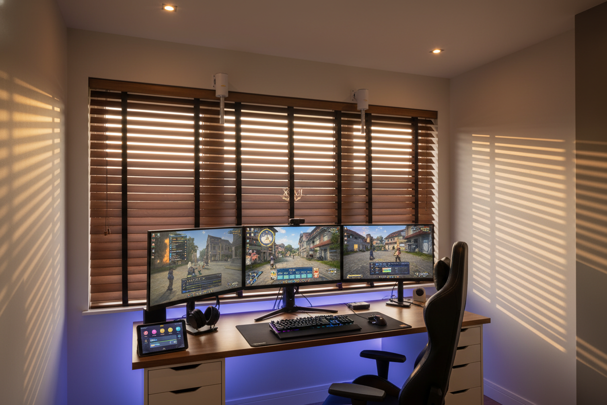 I Automated the Wooden Blinds FFXIV Item in My Real Gaming Room