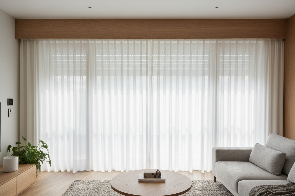I Hid My Clunky Smart Motors Using a Window Shade With Valance