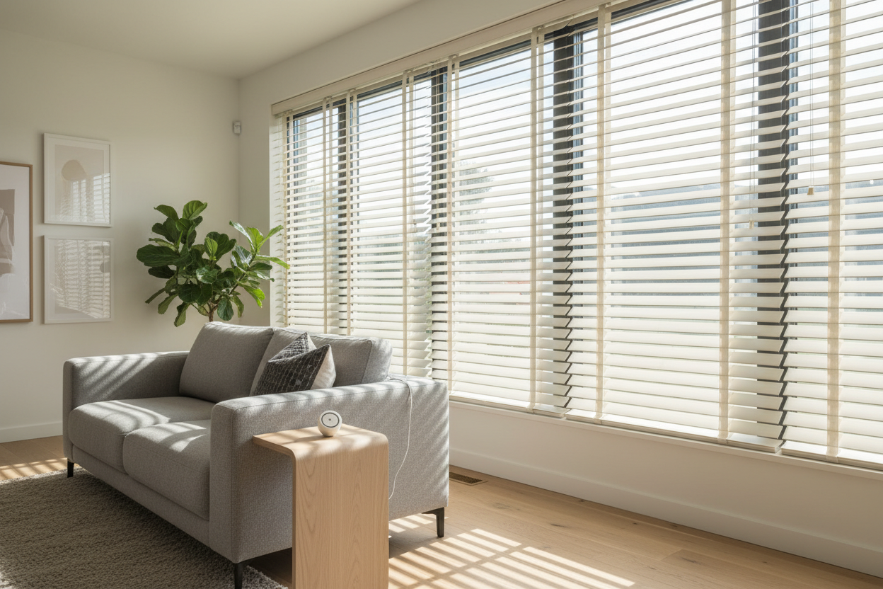 Shutters Are Overpriced: Why I Automated 2.5-Inch Faux Wood Blinds