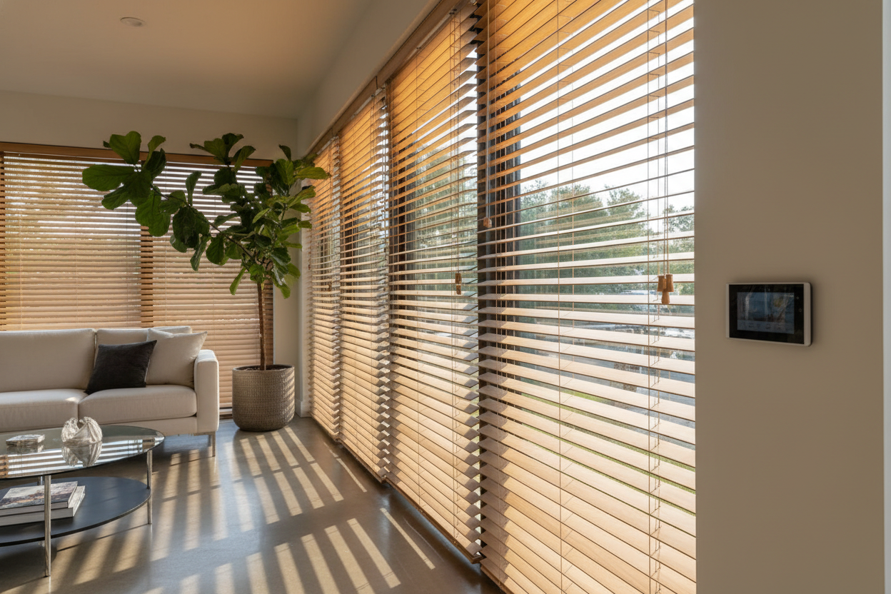 I Love Wood Mini Blinds 1 Inch, But Automating Them Almost Broke Me