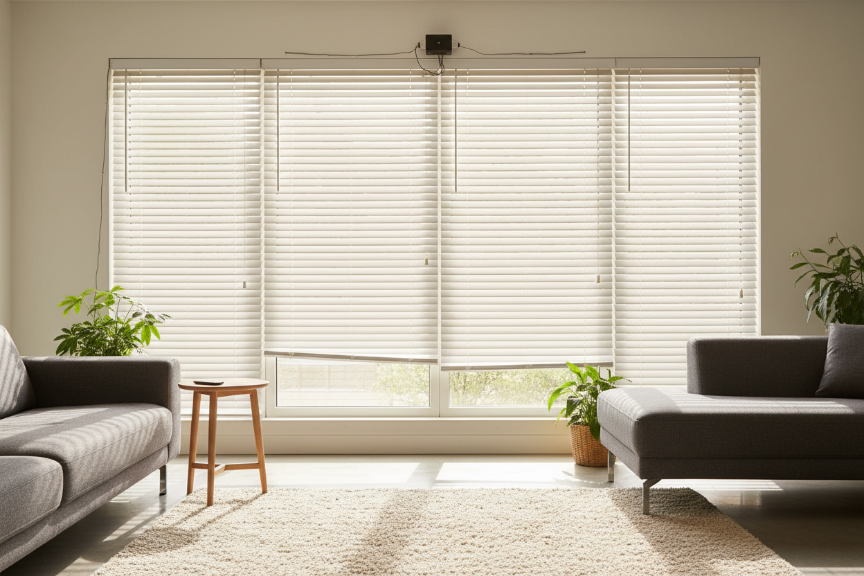 The Hidden Weight Problem With Automating Faux Wood Blinds 35x64