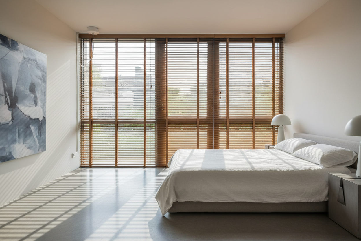 Stop Splitting Your Windows: How I Automated 52-inch faux wood blinds