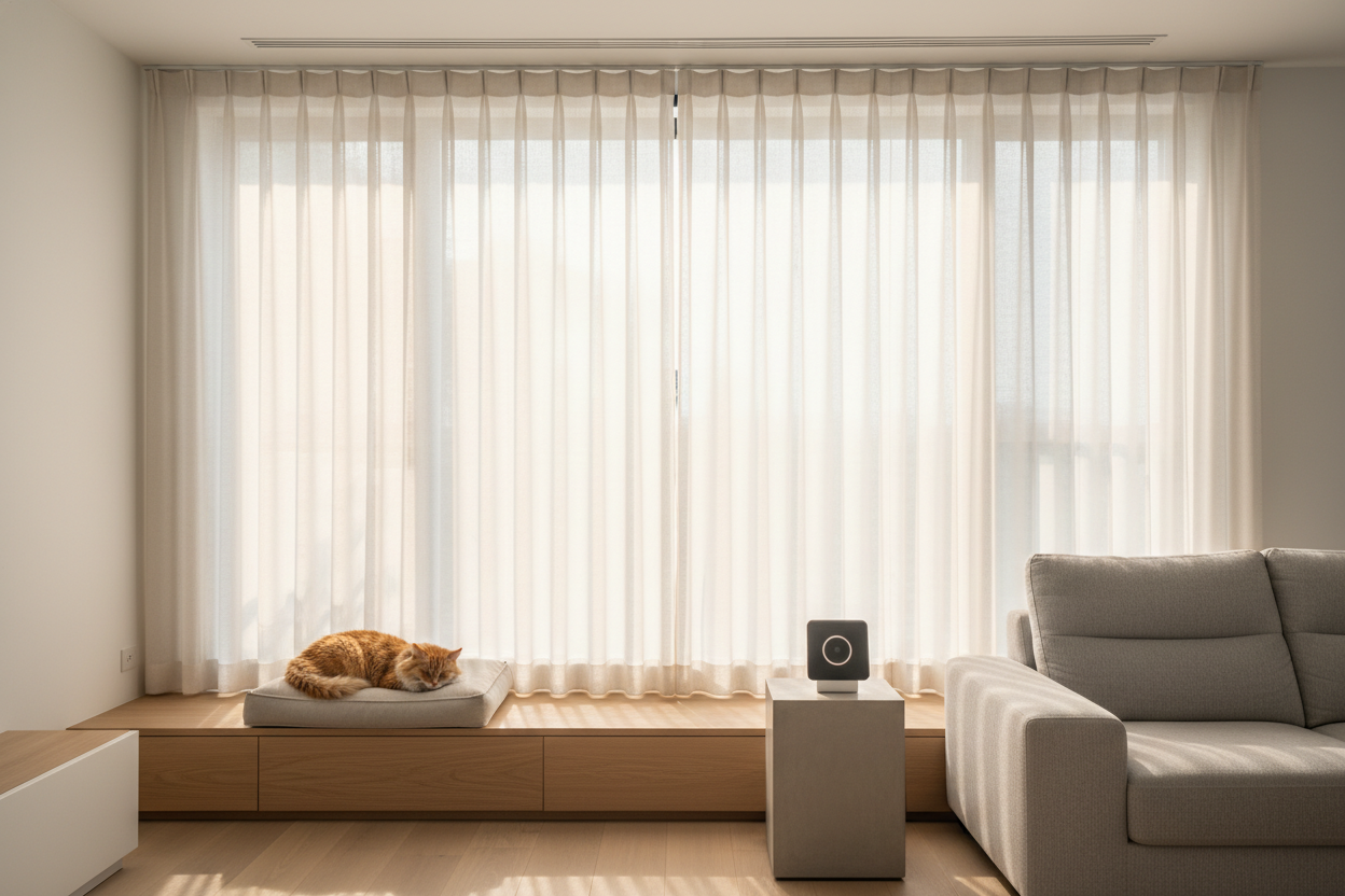 My Cat Ruined My 69 Inch Blinds (So I Finally Automated Them)