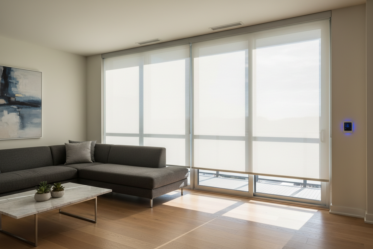I Ripped Out My Vertical Blinds For Smart 85 inch wide blinds