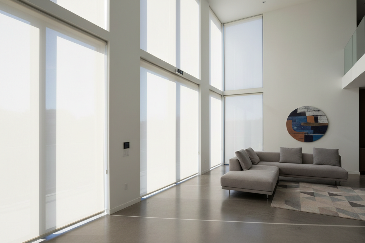 I Lived With Staircase Glare For Years Before Automating My Long Blinds
