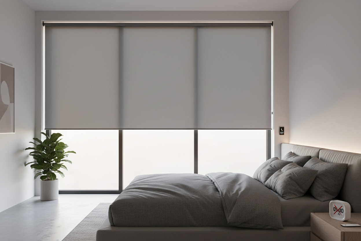 How a Motorized Blackout Blind for Large Window Fixed My 5 AM Wakeups