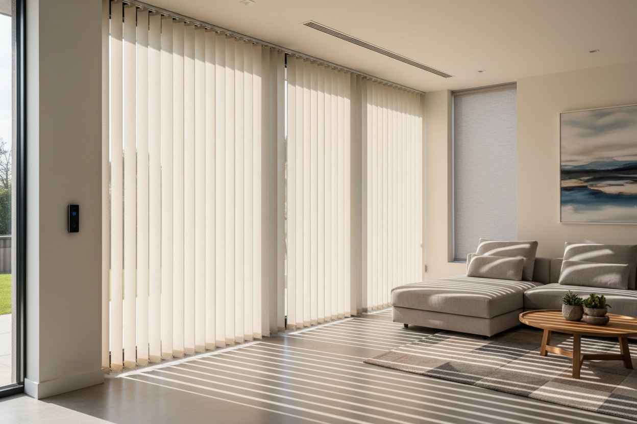 Stop Fighting Patio Door Curtains and Get Window Louver Blinds