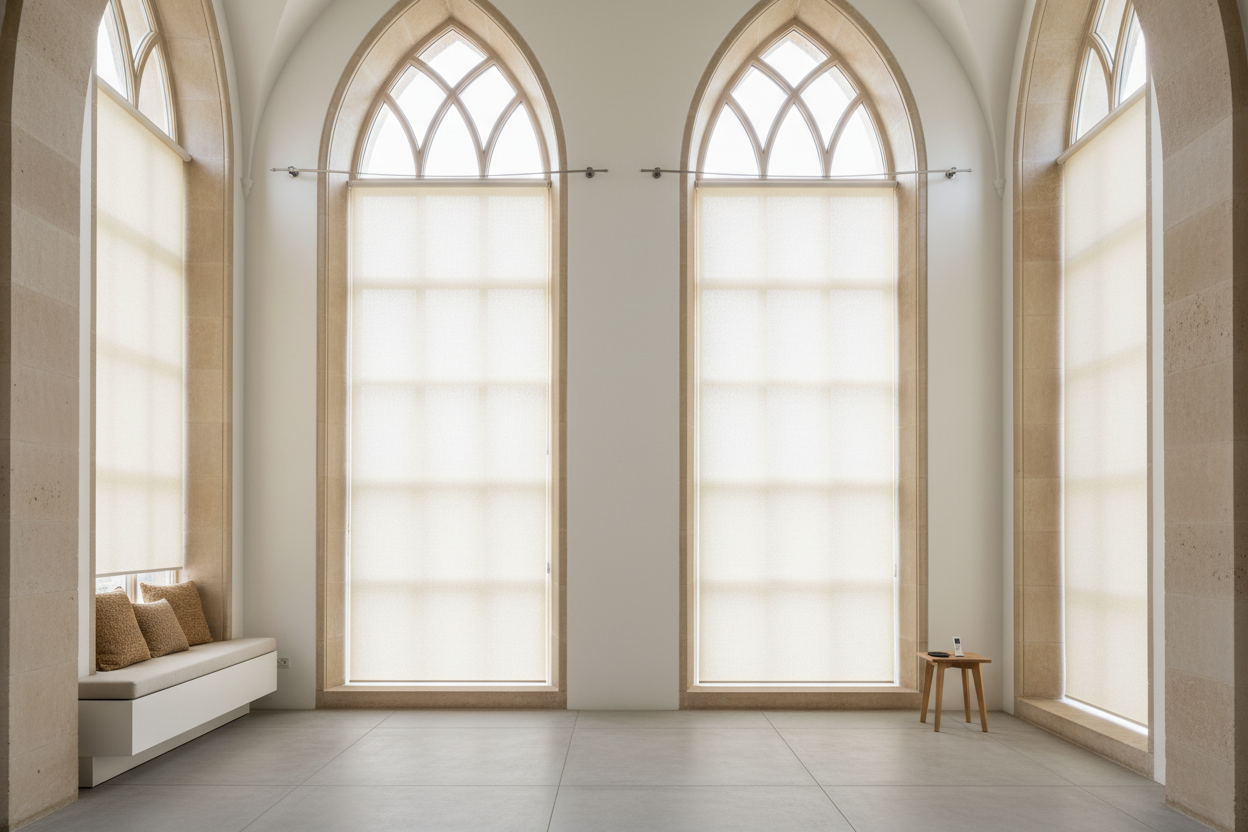 I Volunteered to Fix Our Sunday Glare With Blinds for Church Windows