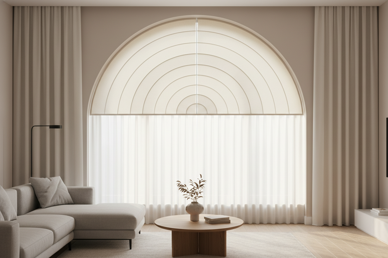 I Finally Found Half Circle Window Blinds That Don't Look Like Paper Fans