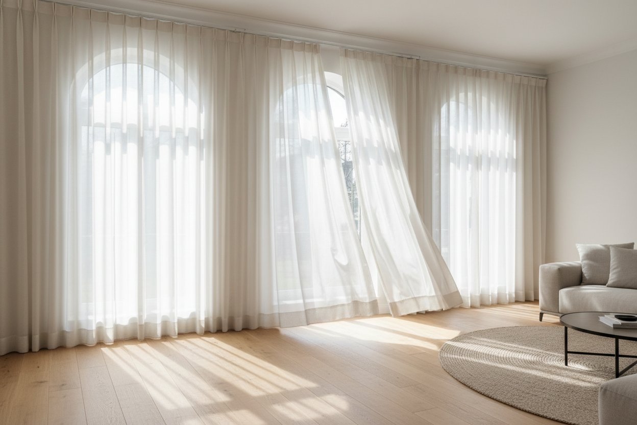 I Ruined Two Tracks Trying to Hang Curtains for Half Circle Windows