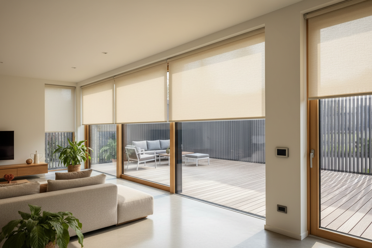 I Refused to Build a Sunroom and Automated Blinds for Deck Glare Instead