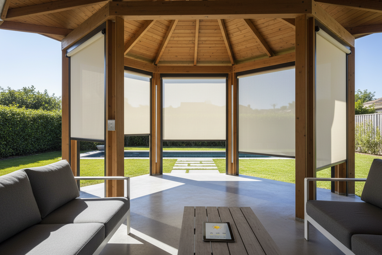 I Refused to Dig a Trench: Automating Blinds for Gazebo Spaces