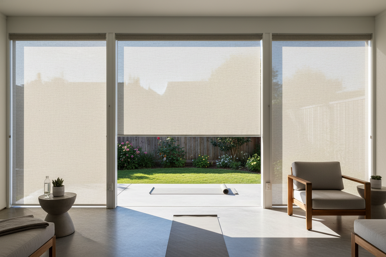 My Patio Was Too Hot for Yoga Until I Found Outdoor Blinds for Decks
