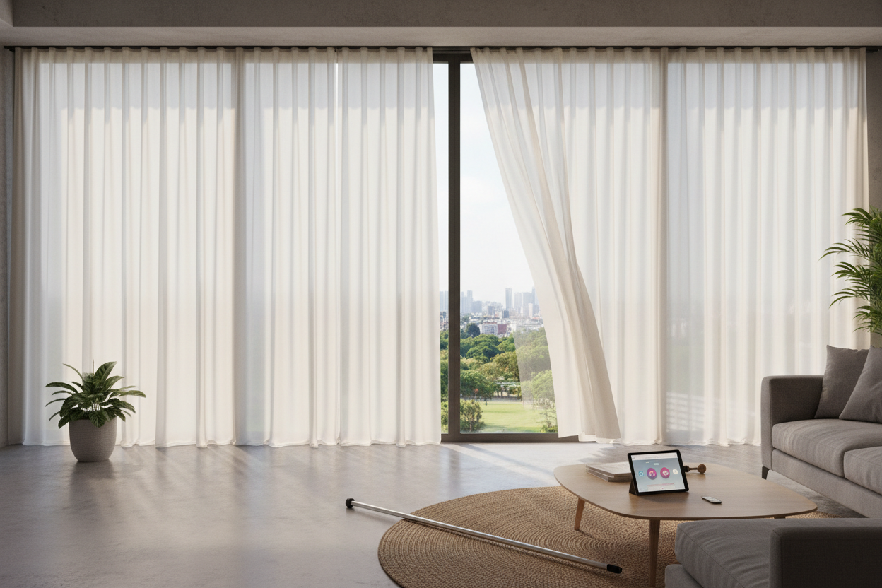 Stop Swinging a Pole for Blinds (Smart Motors Are Cheaper)