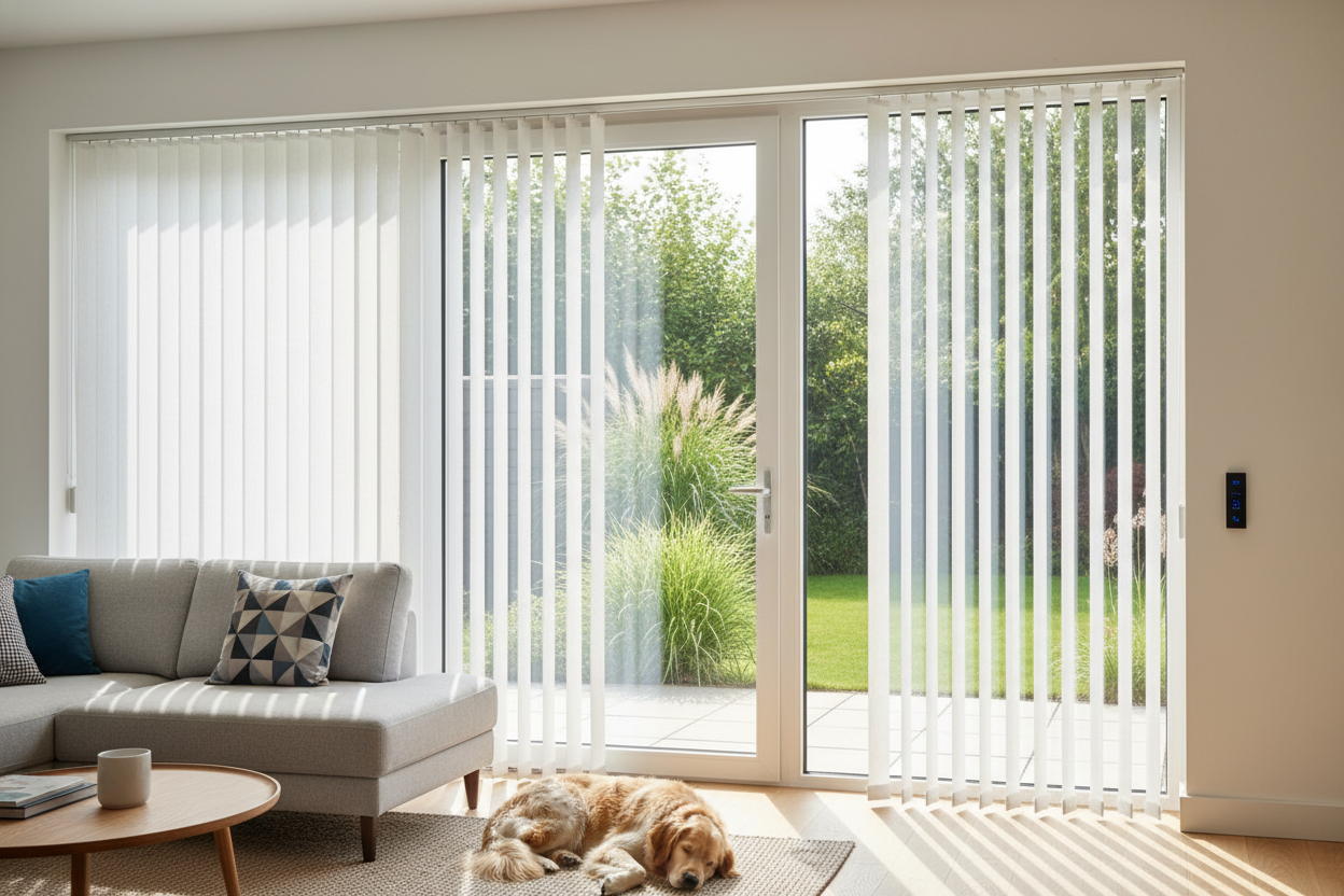 I Hated Vinyl Blinds for Patio Doors Until I Made Them Smart