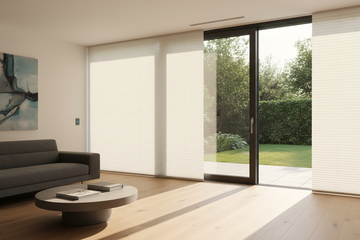 I Finally Found Pleated Blinds for Patio Doors That Don't Flap