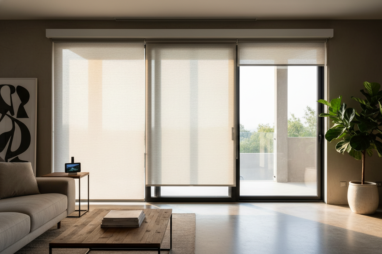 Why I Mount Smart Blinds for a Sliding Door 6 Inches Above the Frame