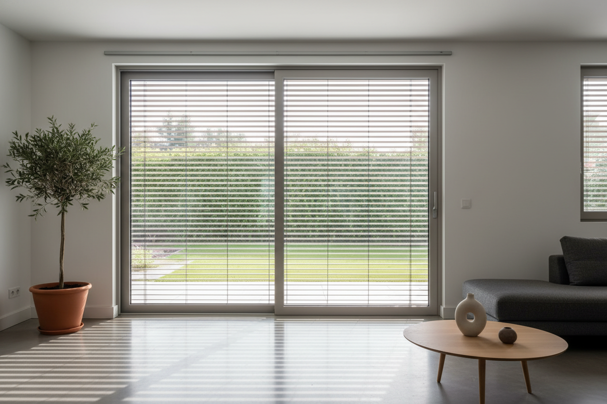 I Ditched Curtains for a 96 Sliding Patio Door With Built In Blinds