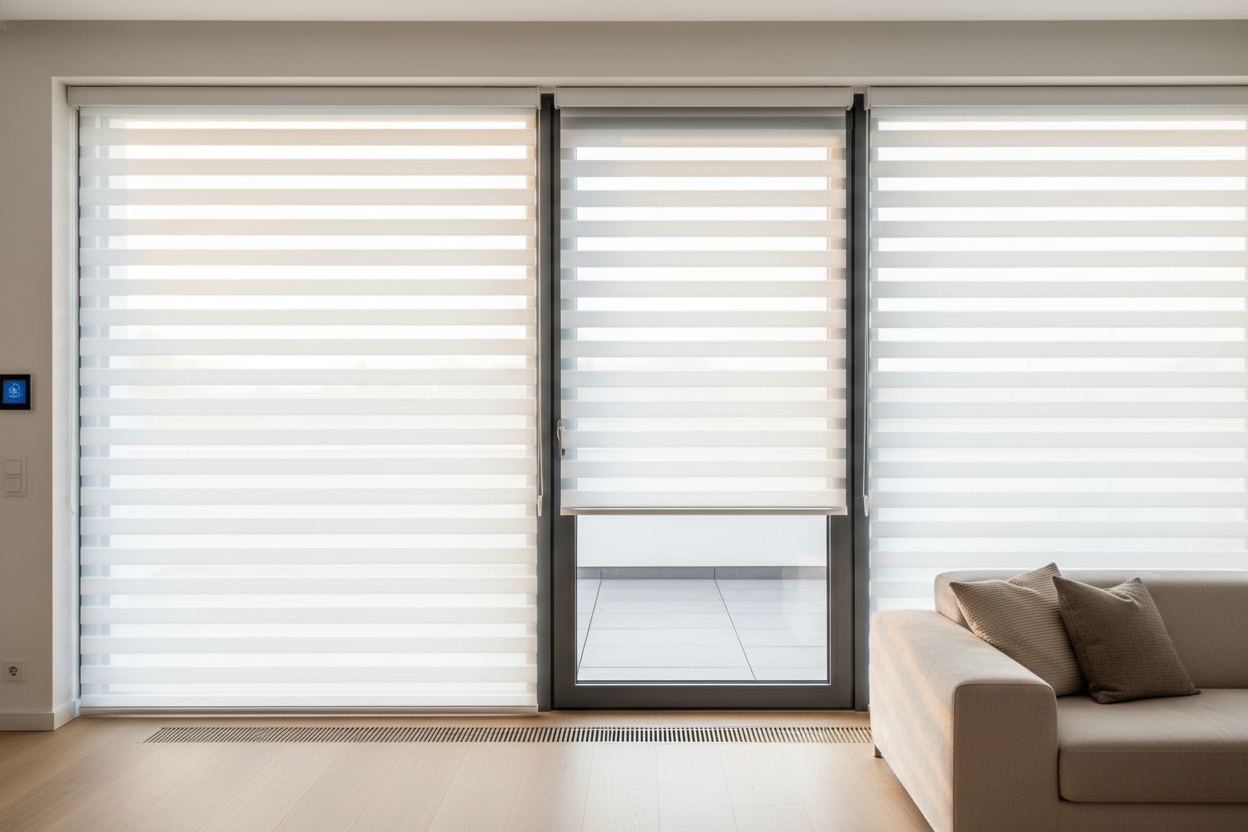 Why I Refuse to Manually Pull White Blinds for Sliding Doors