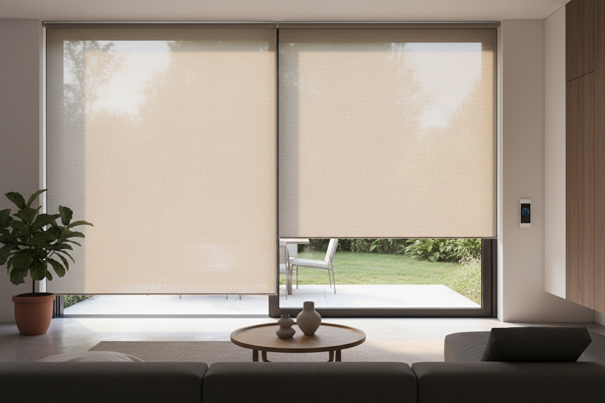 How I Fixed the Fishbowl Effect: Blinds for Living Room Sliding Door