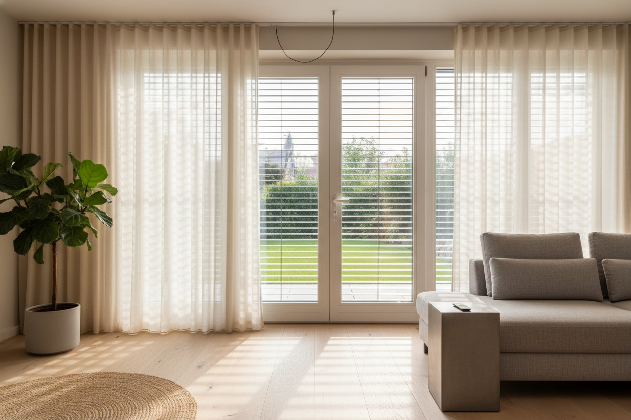 Smart Shades vs. French Doors With Blinds: A 1-Year Test