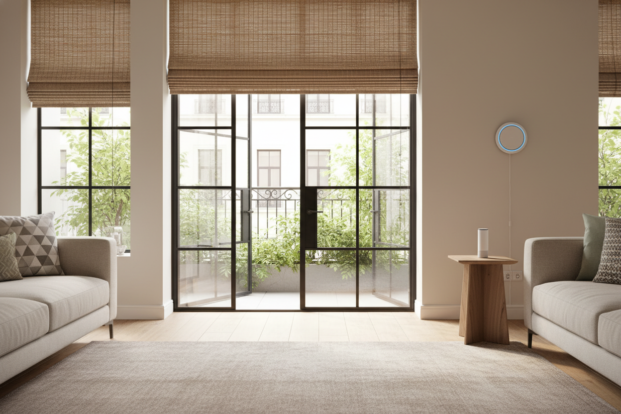 I Put Bamboo Blinds on French Doors, but the Cords Drove Me Insane