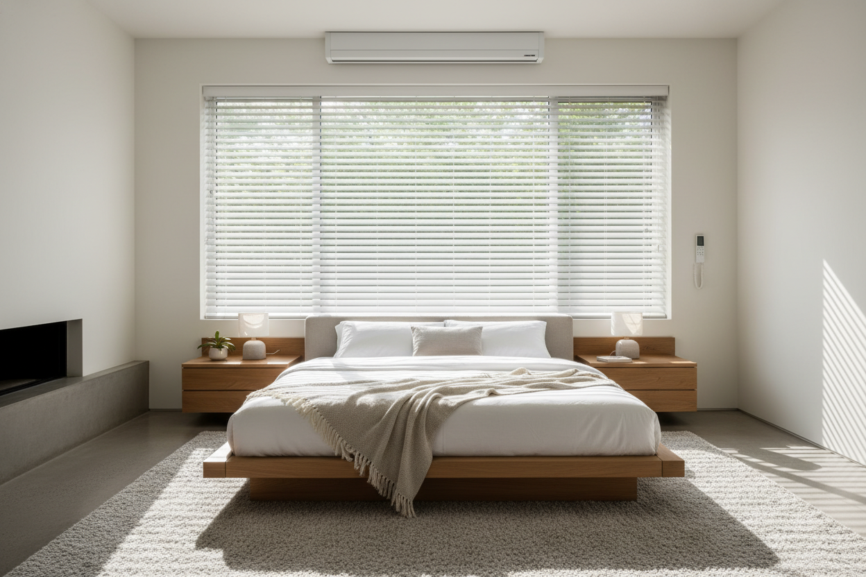 I Automated Faux White Wood Blinds for $100 (And It Beat Custom)