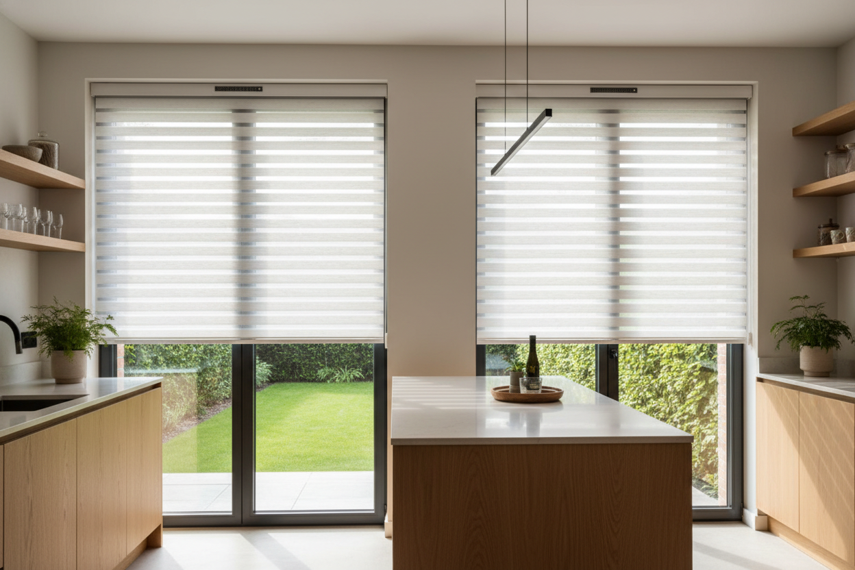 Automating Cordless Faux Wood Blinds Fixed My Kitchen Window