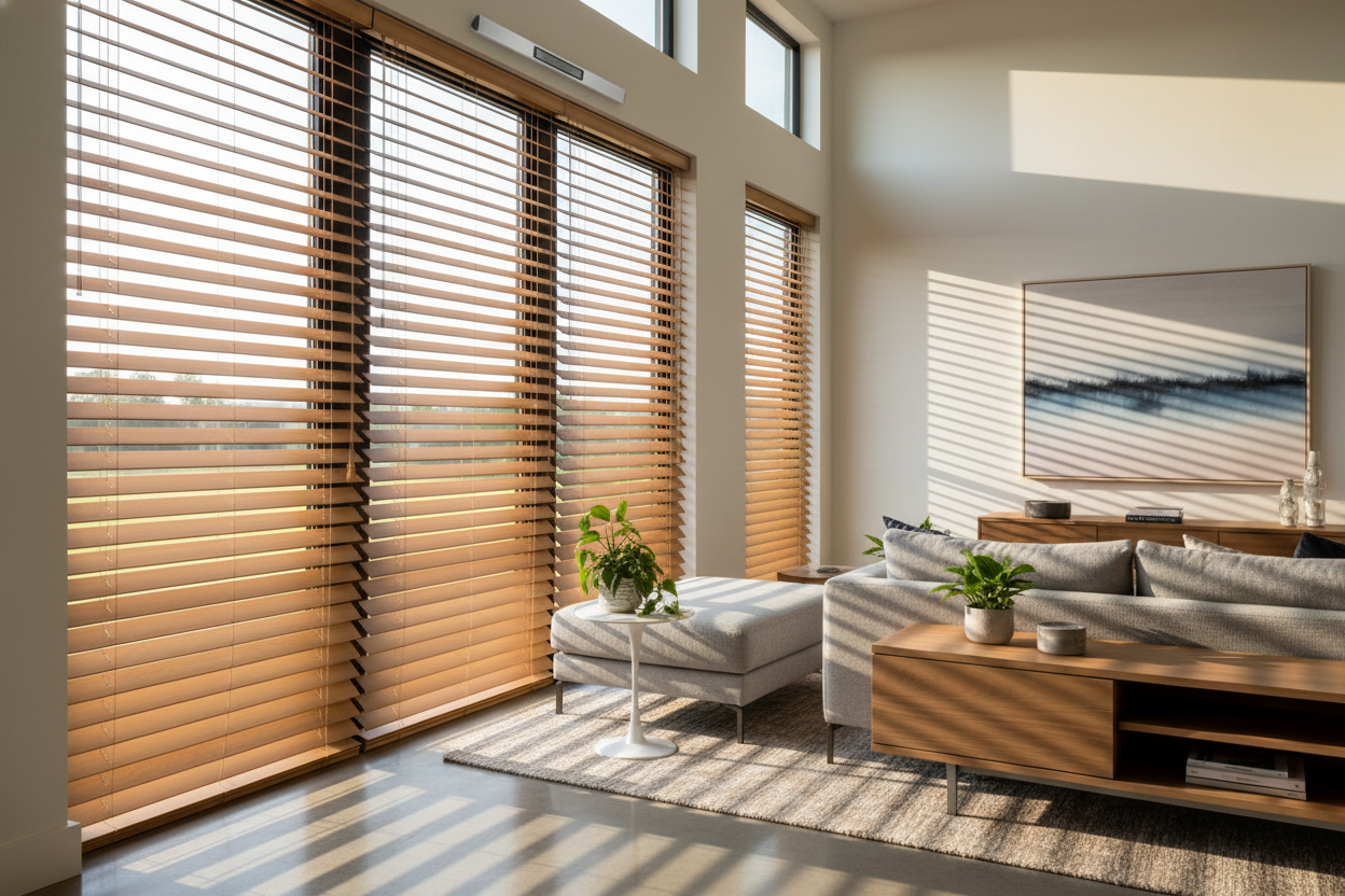 Stop Overpaying for Smart Shades—Lowes Wood Blinds Work Better