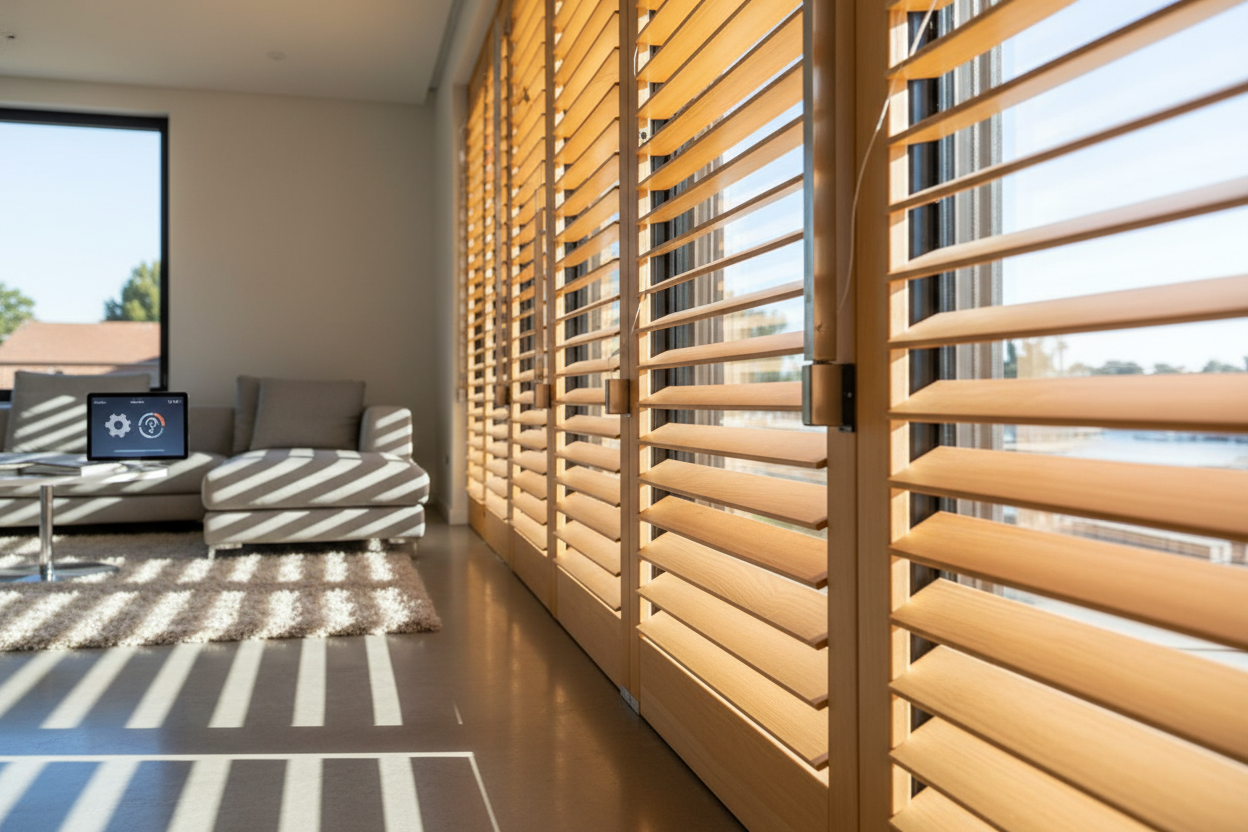 I Hacked Wooden Shutters at Lowes to Sync With My Alarm