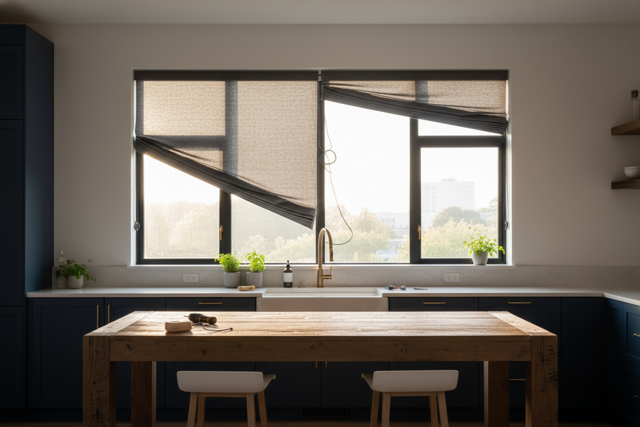 The Kitchen Window Shade Home Depot Hack I Deeply Regret