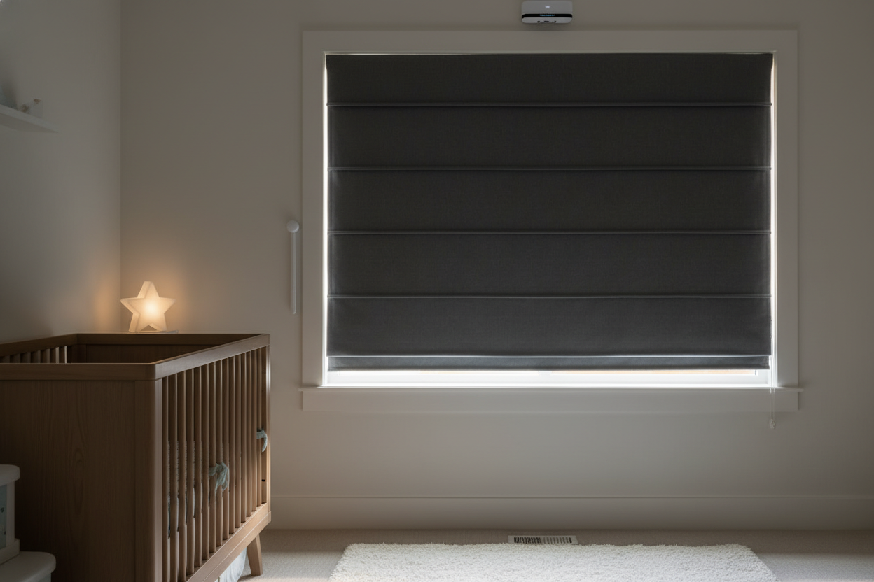 My Home Depot Custom Roman Shades Were Waking the Baby (Until Now)