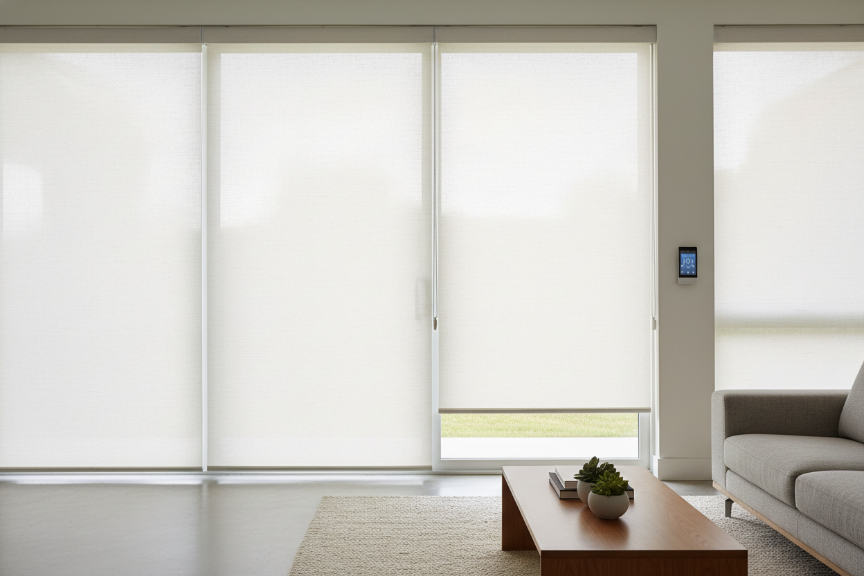 Your Home Depot Blinds for Doors Bang the Glass (And Smart Shades Fix It)