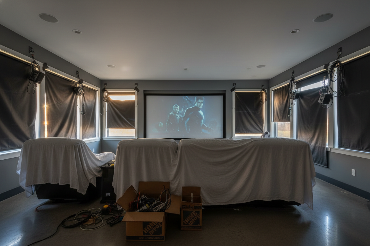 Why Black Blinds Home Depot Sells Will Ruin Your Home Theater
