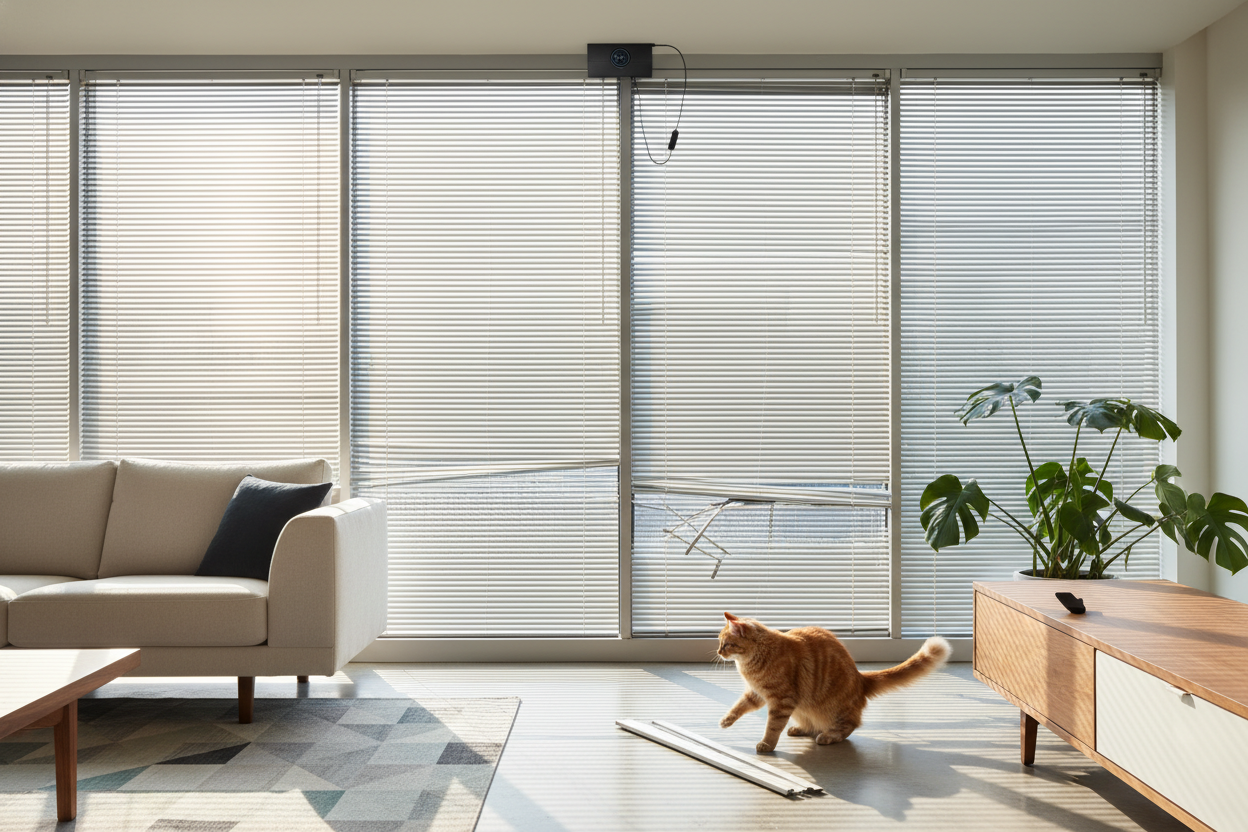 My Cat Destroyed the Aluminum Blinds Home Depot Sells in 48 Hours