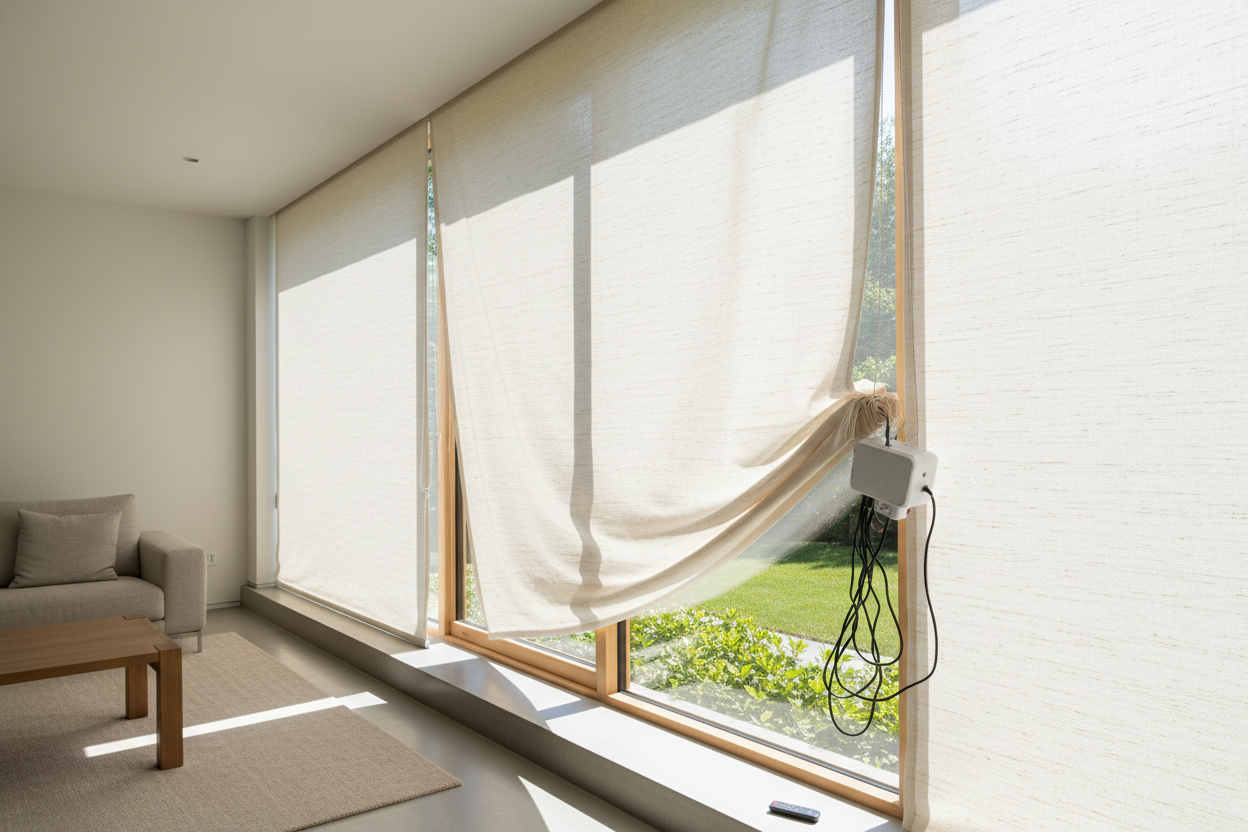 I Tried Automating the Cloth Blinds Home Depot Sells (Big Mistake)