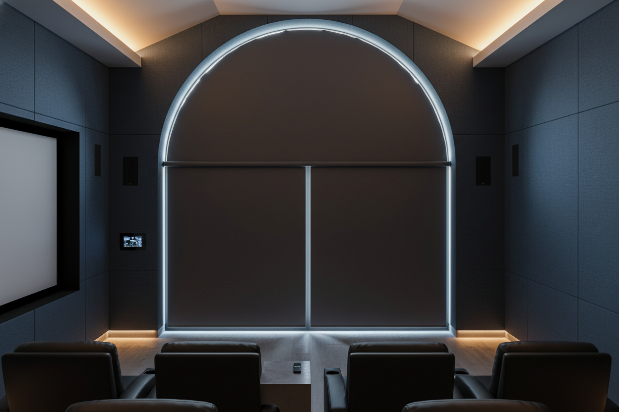 The Half Circle Window Shade Blackout That Saved My Home Theater