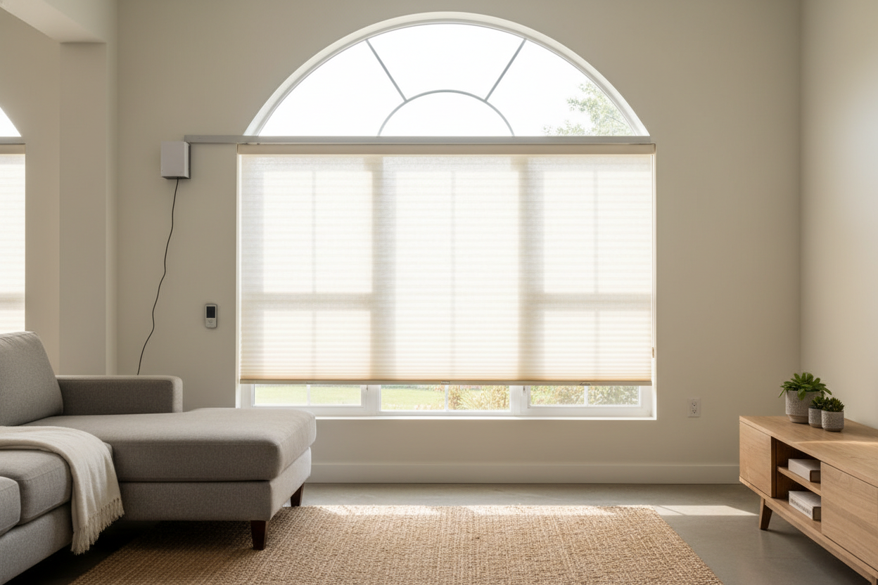 My Moveable Arch Window Shade Saved Me From a $5k Custom Quote