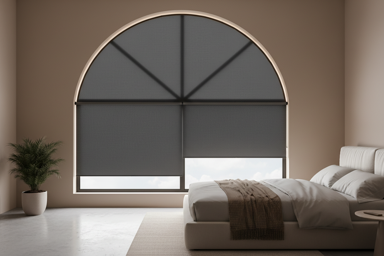 Stop Buying Paper: A Real Blackout Half-Moon Window Shade Exists