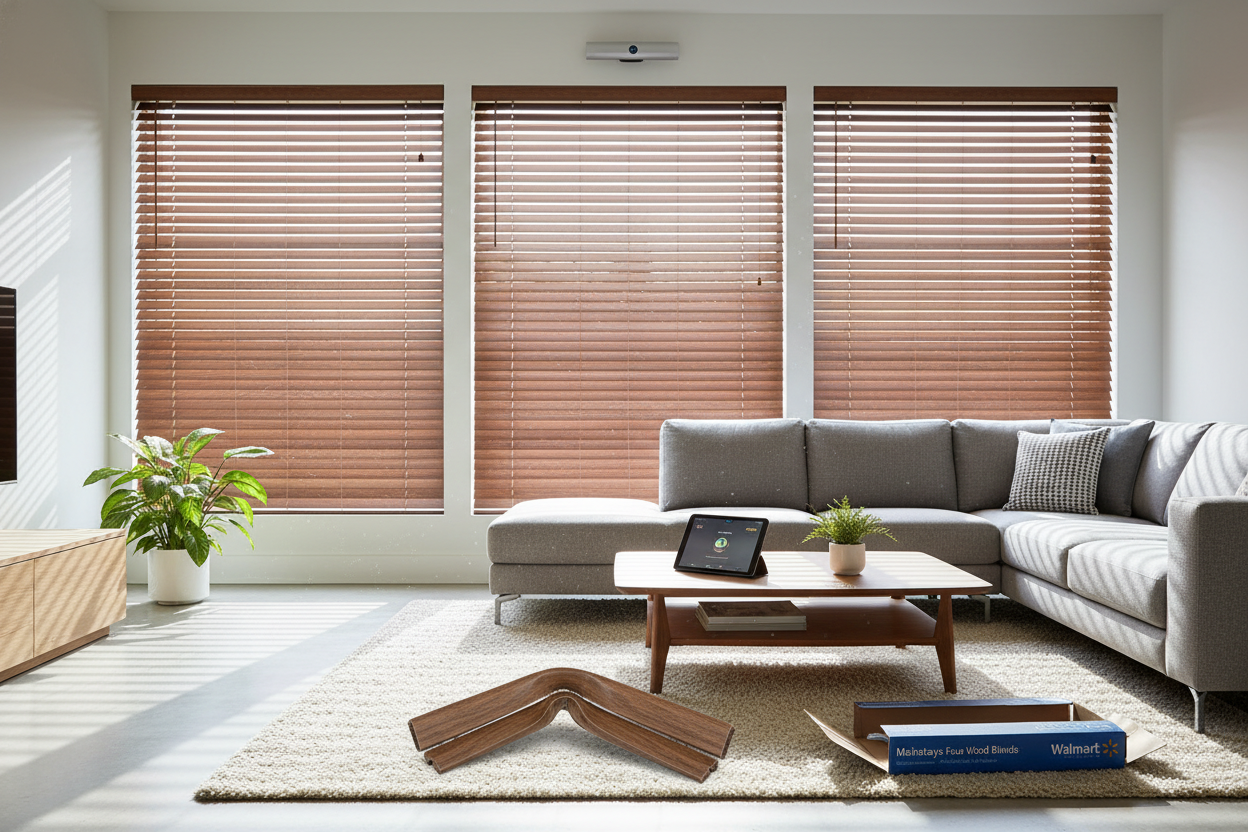 I Melted the Brown Faux Wood Blinds Walmart Sells in One Summer