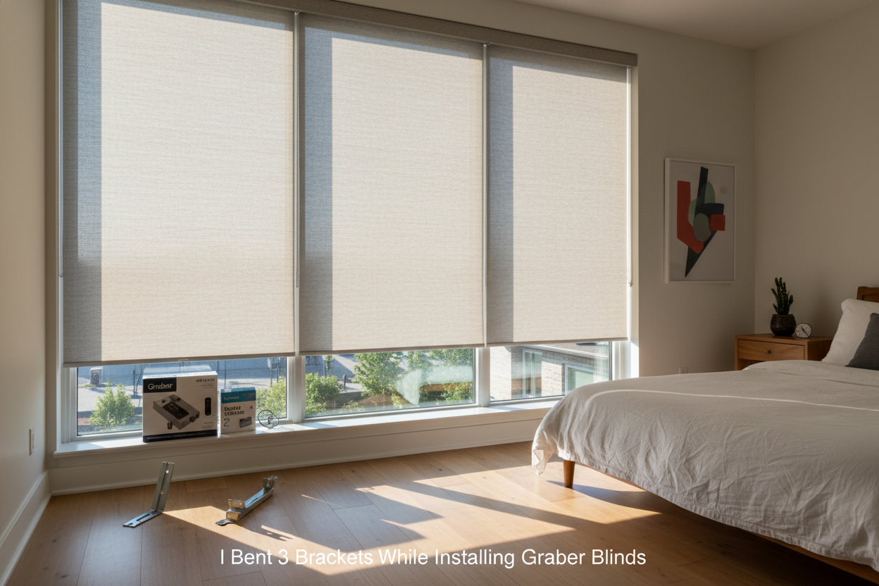 I Bent 3 Brackets While Installing Graber Blinds (Here's Why)