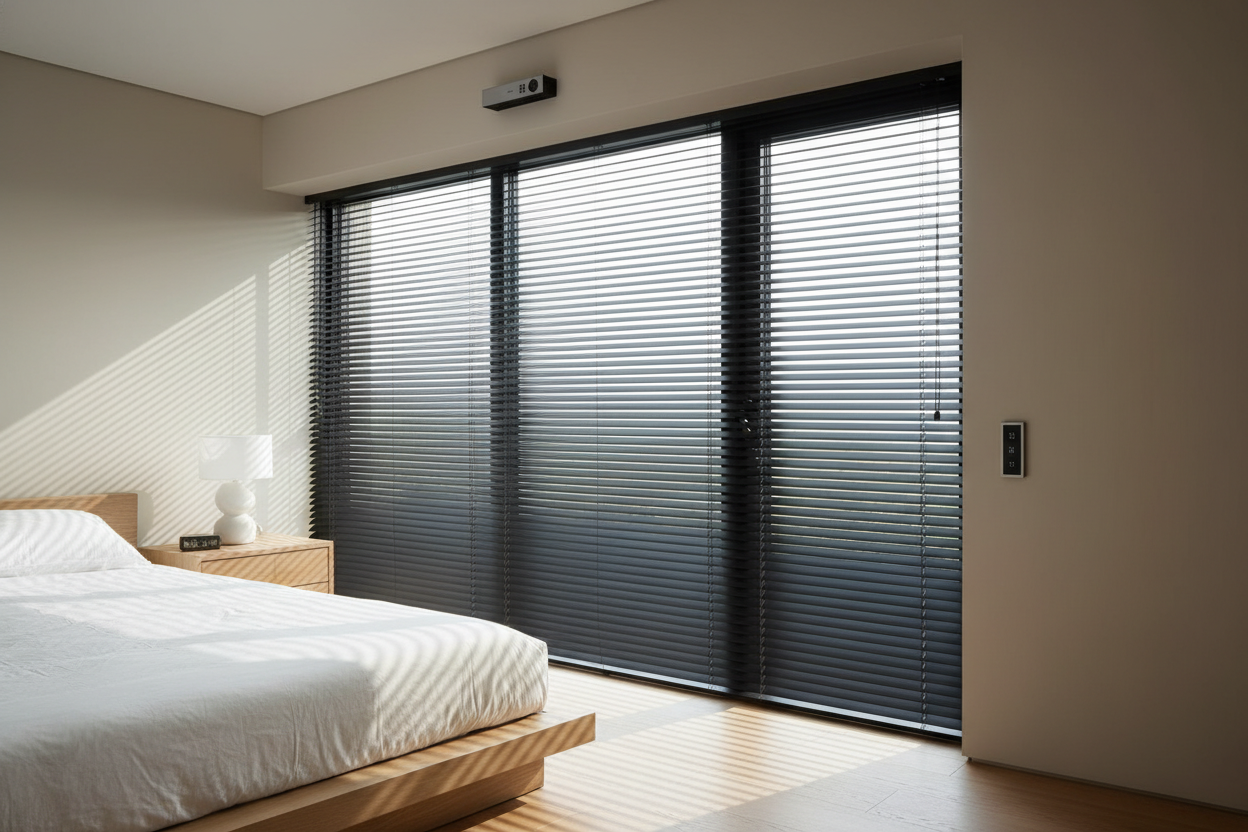 Why I Replaced My Warped Wood Shades With Custom Metal Blinds