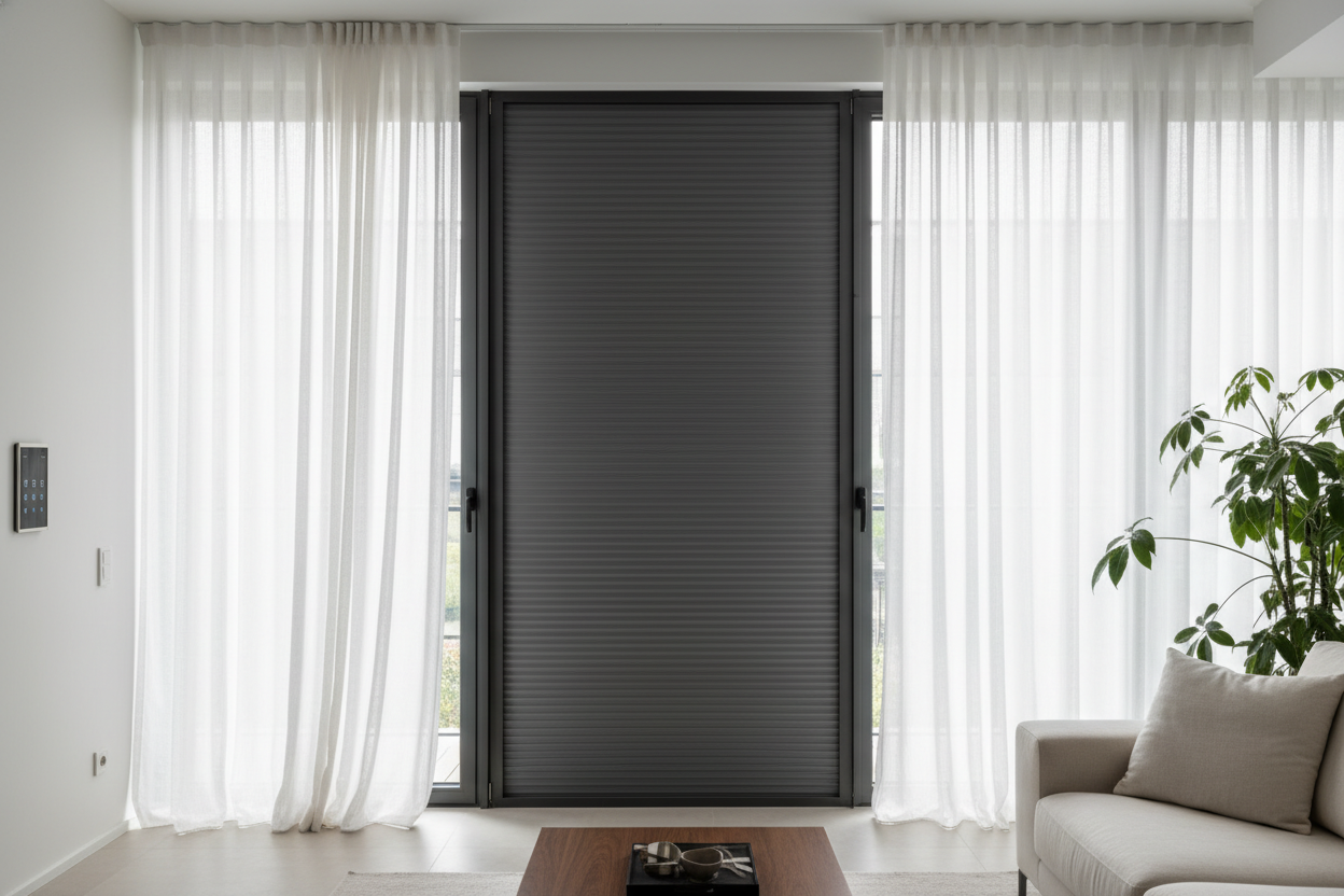 Why I Split Lighting Control Between a Smart Blind and Drapes