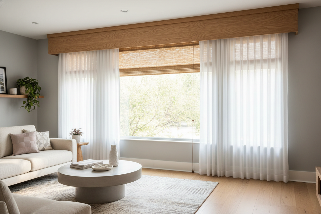 I'll Never Install Smart Shades Without a Wood Cornice Valance Again