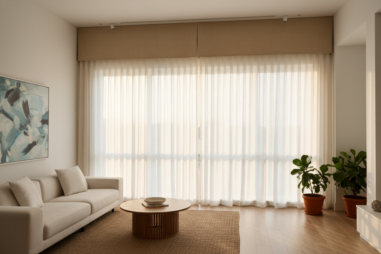 I Faked Taller Ceilings by Ordering Window Valances Custom