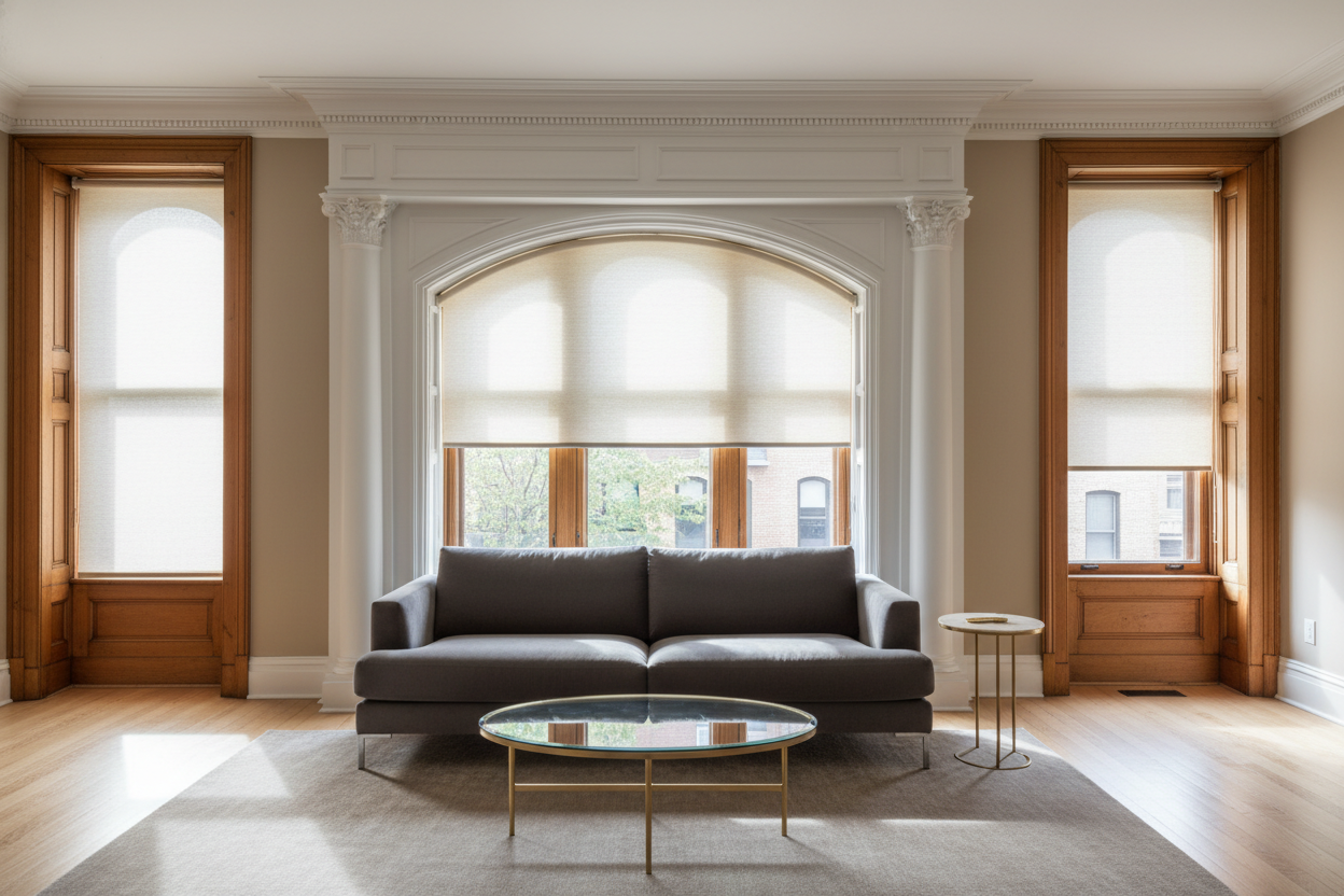 Stop Ruining Old Houses With Plastic Blinds: Use a Crown Molding Valance