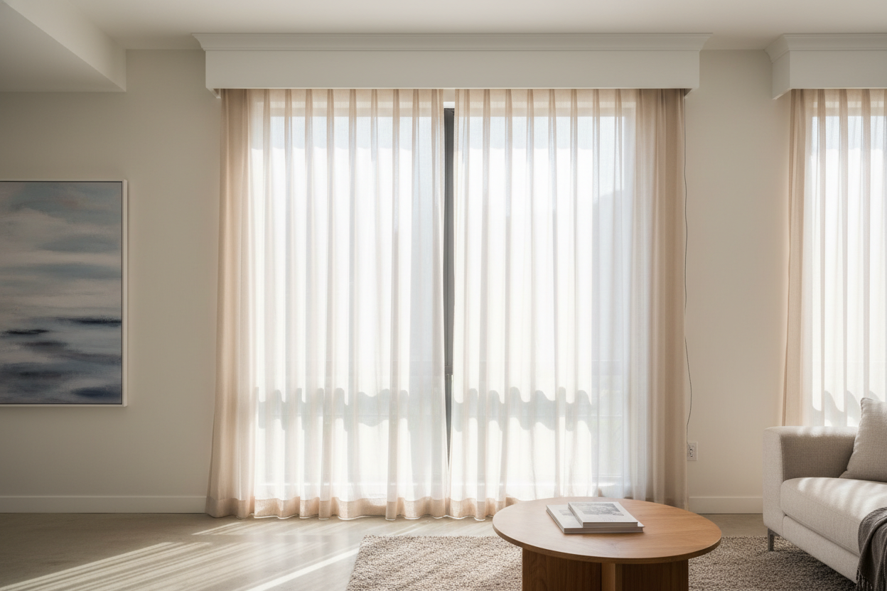 How a Cornice Curtain Valance Saved My Messy DIY Smart Drapes