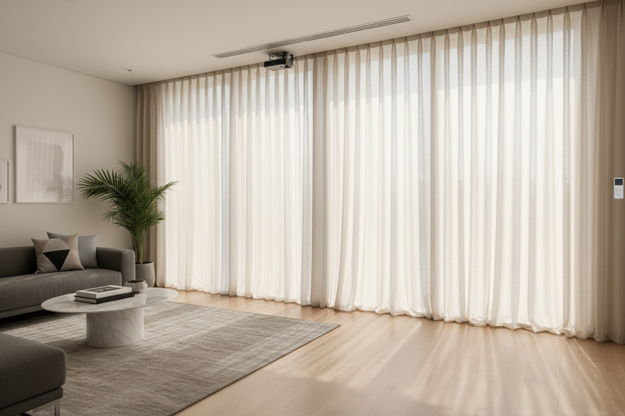 How I Kept My Big Window Curtains From Swallowing My Living Room